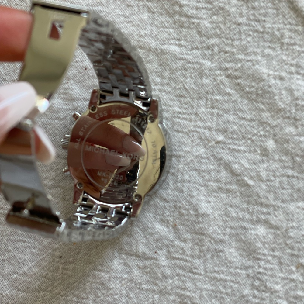 Silver sparkly Michael kors watch